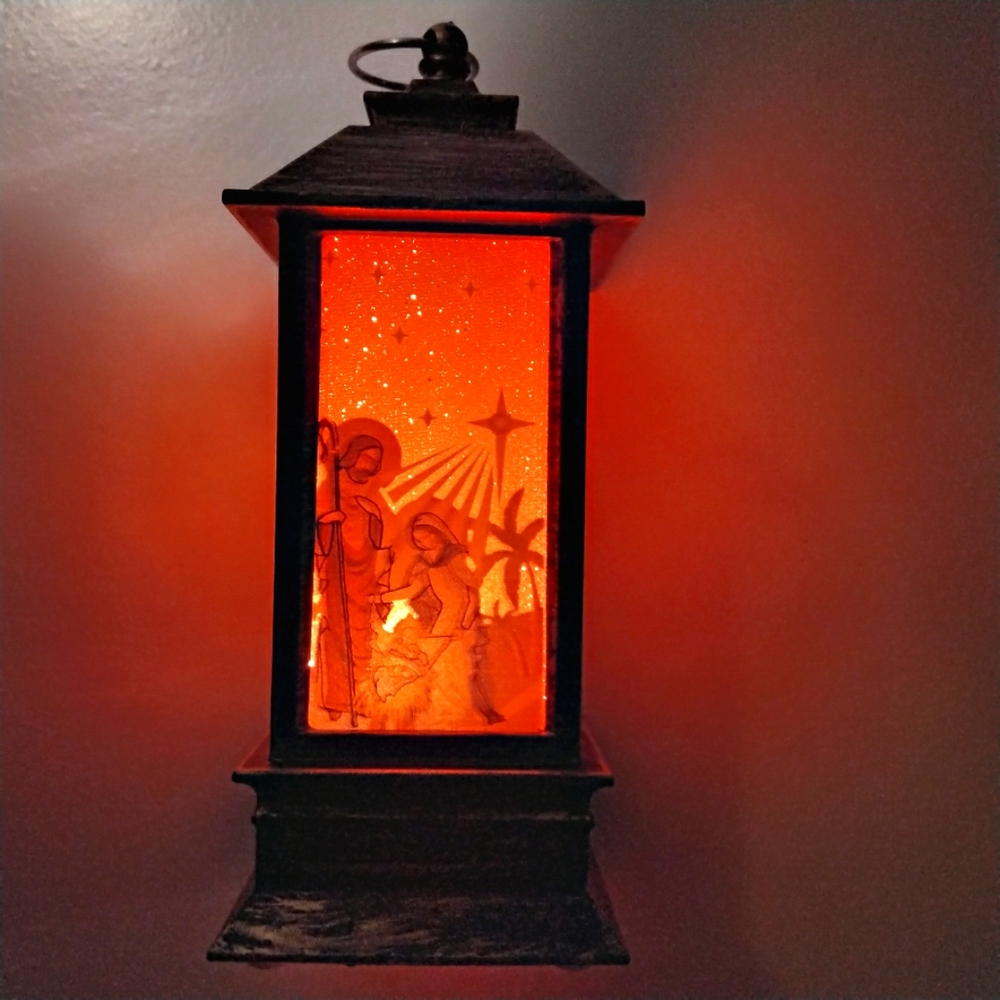 L.E.D STORM LANTERN THE BIRTH OF JESUS